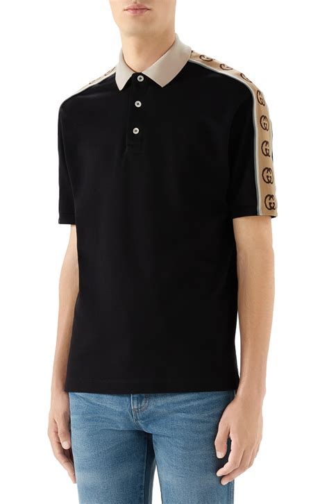 gucci polo zwart|Gucci t shirt sale.